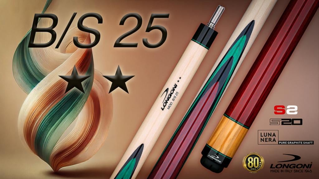 AKTIEPRIJS: Longoni B/S 25 keu VP2, 1xS2 LIBRE! OP VOORRAAD!, Enlèvement ou Envoi, Neuf, Queue ou Boules