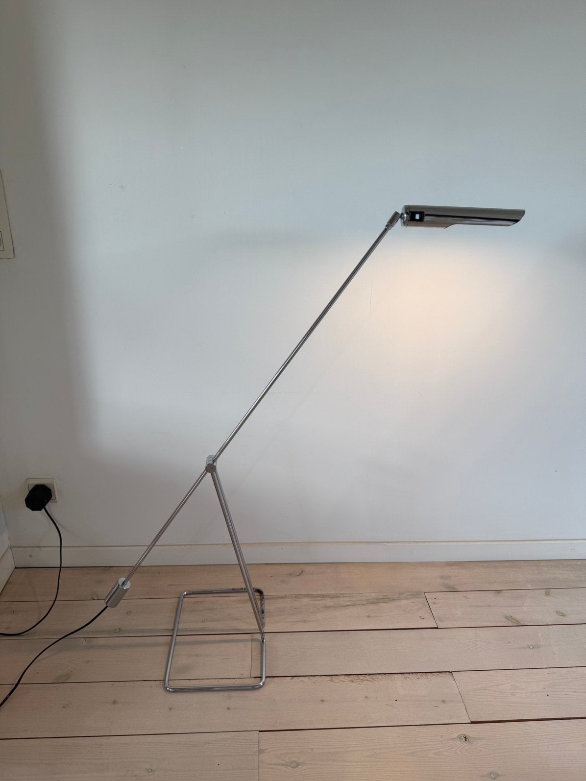 Vintage ABO Randers / IKEA vloerlamp – Deens design Jaren 80, Enlèvement, Utilisé, Métal