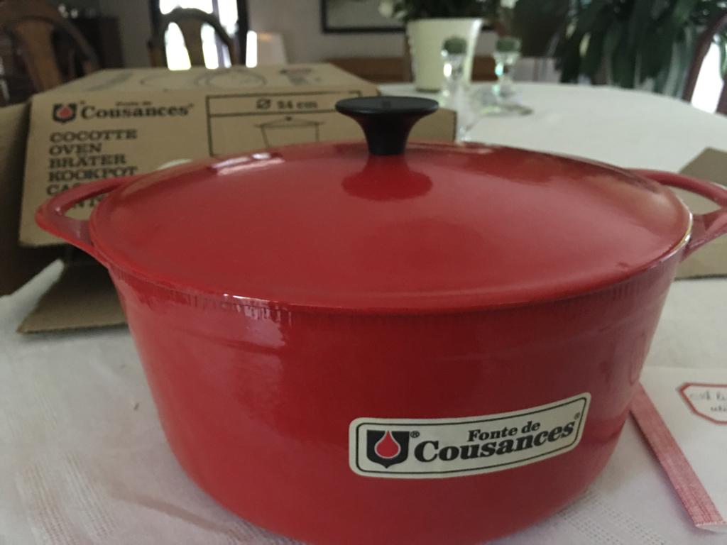 Vintage, nieuwe Cousances en Le Creuset kookpannen, Ophalen, Nieuw, Gietijzer, Overige typen