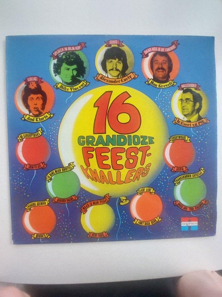 16 Grandioze Feest-Knallers (1976 - Zeldzame Lp), Inclusief binnenhoes, Ophalen of Verzenden, LP