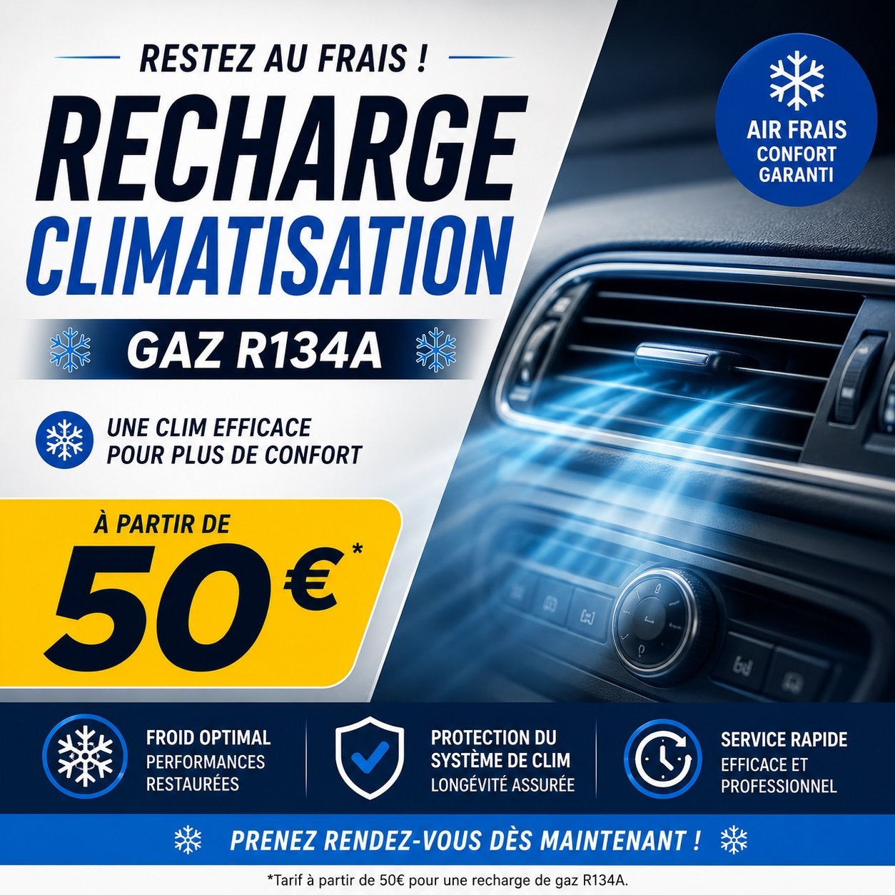 Recharge clim, Enlèvement