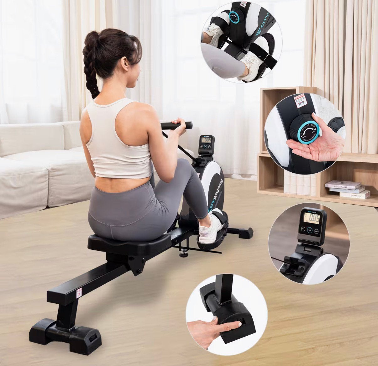Roeimachine, Sport en Fitness, Ophalen, Zo goed als nieuw