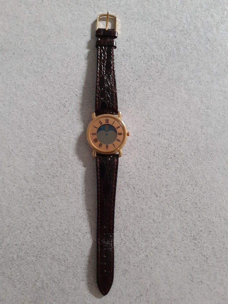 LCA horloge, bruine band, Handtassen en Accessoires, Horloges | Dames, Overige merken, Overige materialen, Leer, Polshorloge