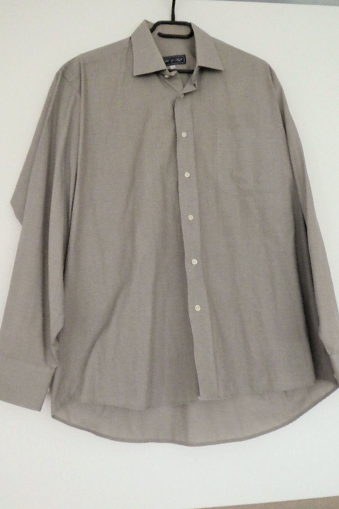 Chemise Homme Fil & Soft Grise T.4 XL, Enlèvement, Porté, Tour de cou 43/44 (XL)
