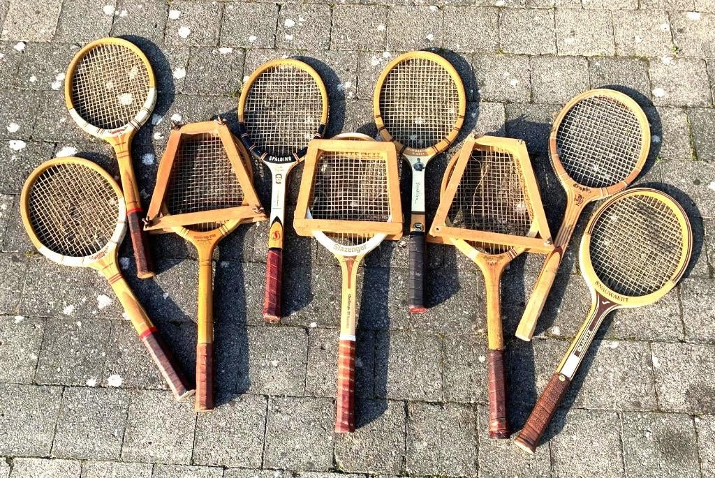 Vintage houten tennis rackets, Ophalen of Verzenden