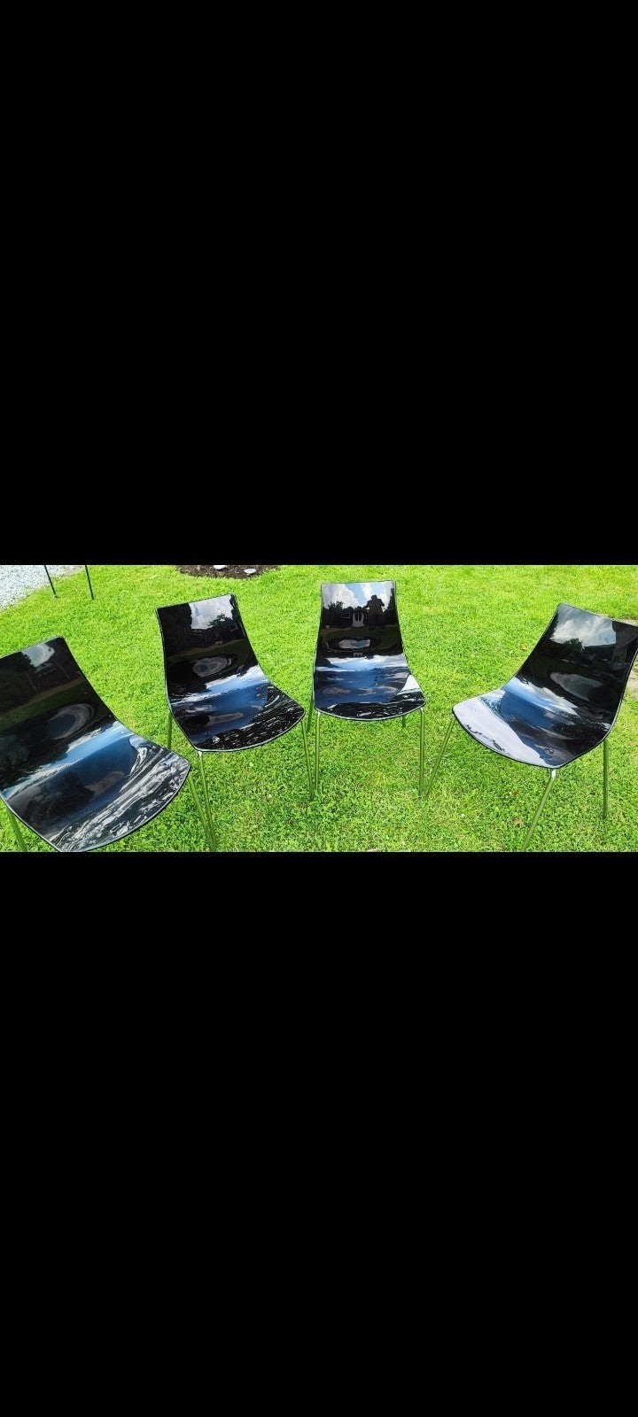 Caligaris ICE Designerstoelen, Ophalen, Kunststof, Zwart, Zo goed als nieuw