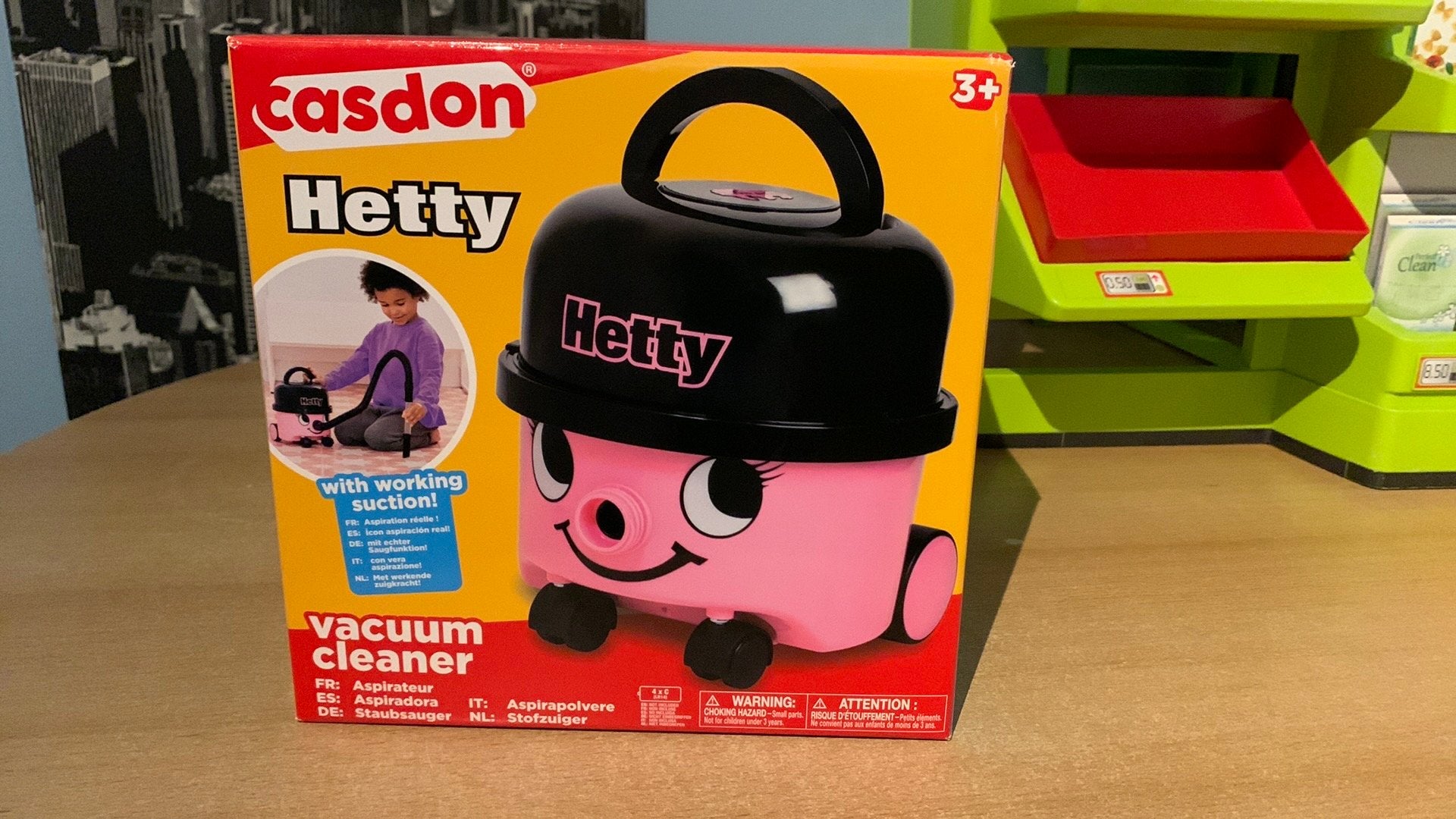 Hetty - Kinder stofzuiger speelgoed met werkende zuigkracht, Ophalen, Nieuw