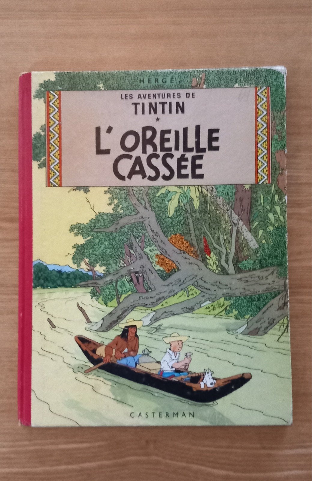 BD Tintin L'oreille cassée B20bis 1957, Livres, BD, Enlèvement ou Envoi