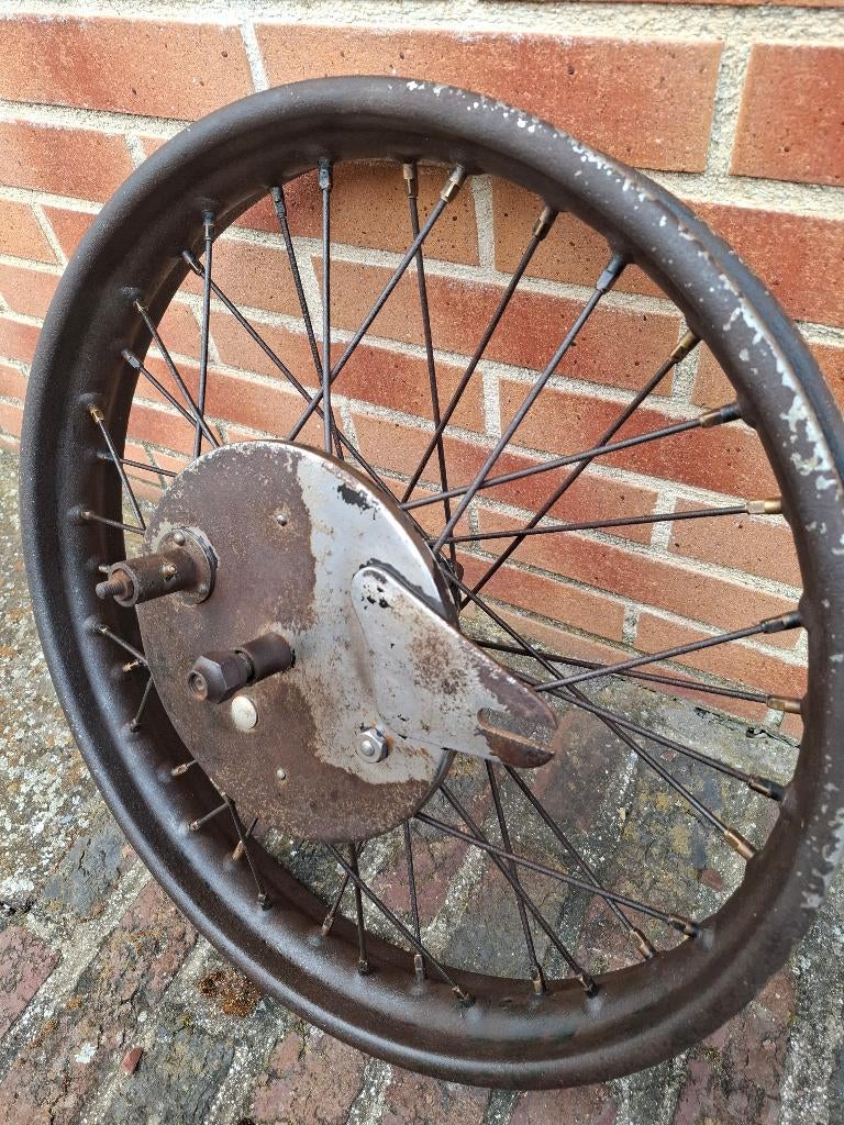 Oud motorwiel, ventilator, villet, Motoren, Ophalen of Verzenden, Gebruikt