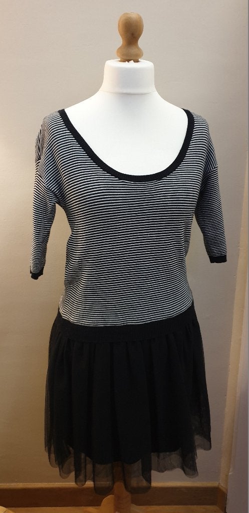 Naf Naf trui/tule jurk - Maat M, Kleding | Dames, Maat 38/40 (M), Zwart, Ophalen of Verzenden, Zo goed als nieuw