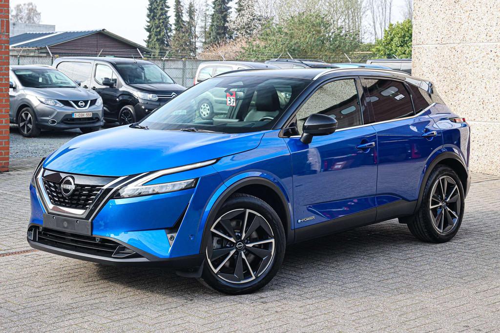 Nissan QASHQAI E-POWER*BENZINE-HYBRIDE*TEKNA-UITVOERI*GLAZEN, Euro 6, Entreprise, Noir, 5 portes