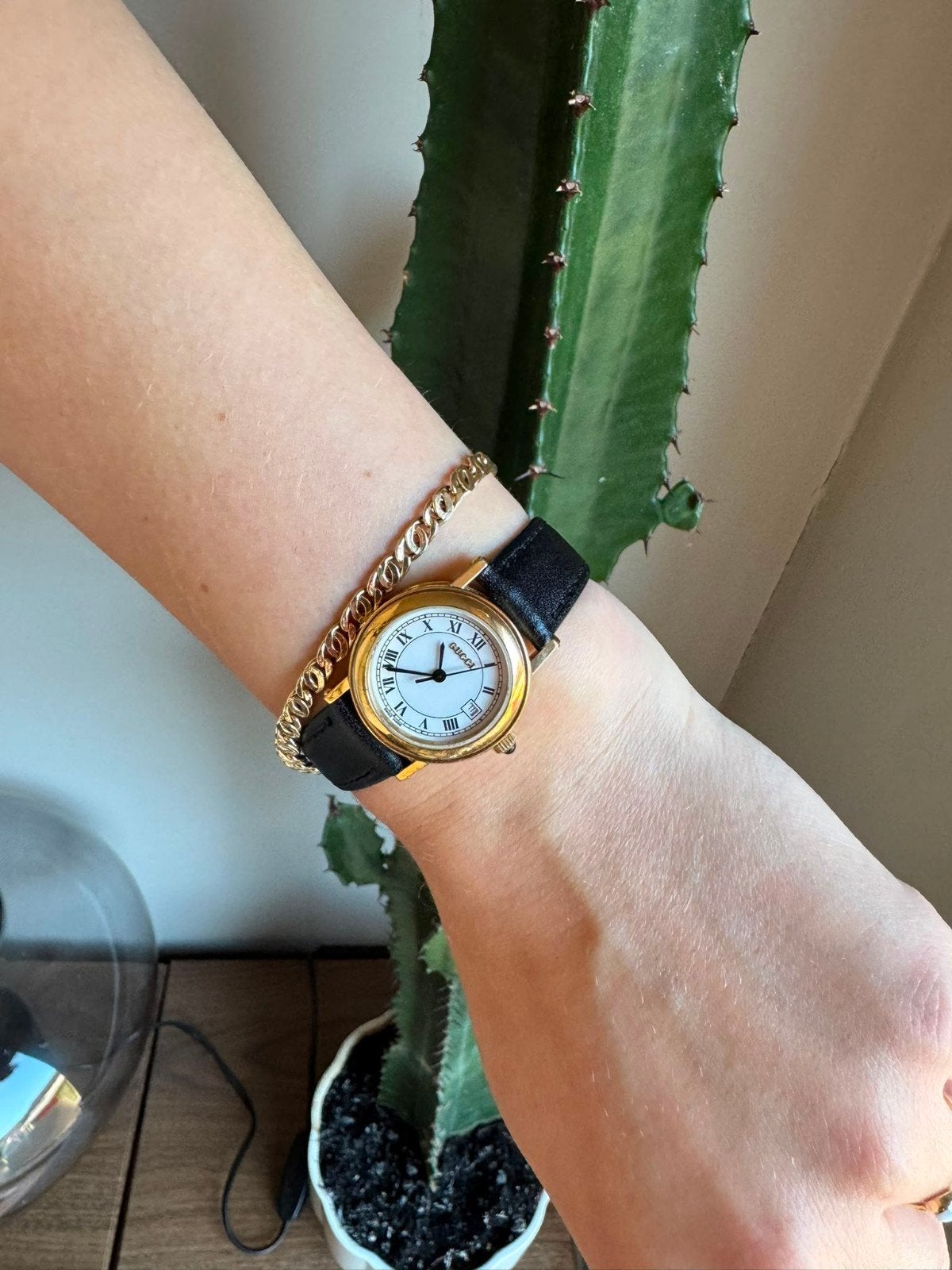 Gucci vintage 7200L 26 mm | Verre saphir | 100 % authentique, Montre-bracelet, Autres marques, Cuir, Acier