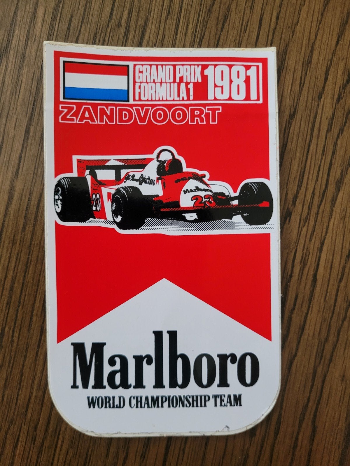 Autocollant ancien Marlboro Zandvoort 1981
récupérer ou expé, Enlèvement ou Envoi