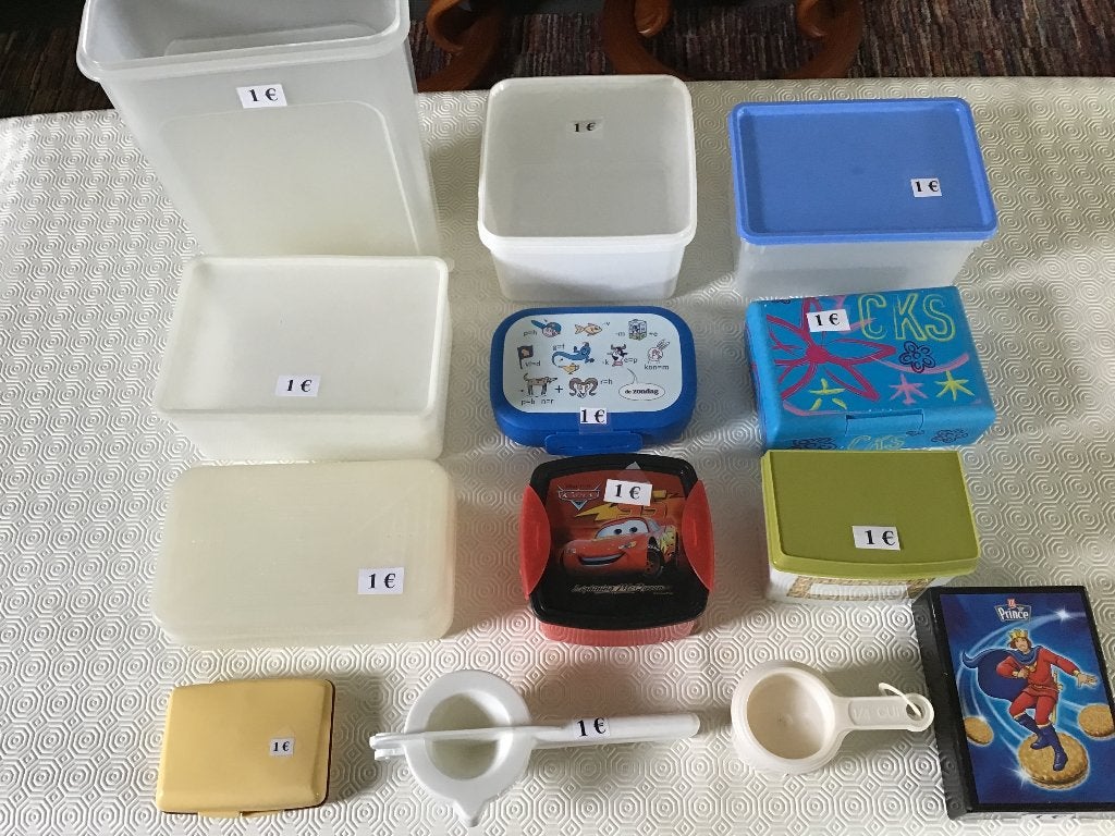 10 boîtes de rangement et autres ustensiles de cuisine à 1€, Maison & Meubles, Cuisine| Tupperware, Enlèvement ou Envoi, Comme neuf