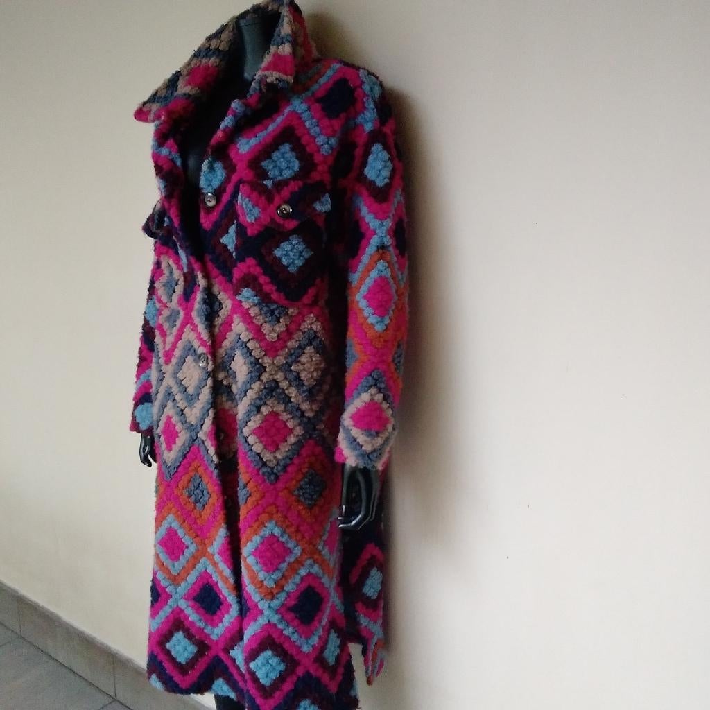 Mooie wijde lange dames mantel/pull, Kleding | Dames, Truien en Vesten, Gedragen, Roze, Verzenden
