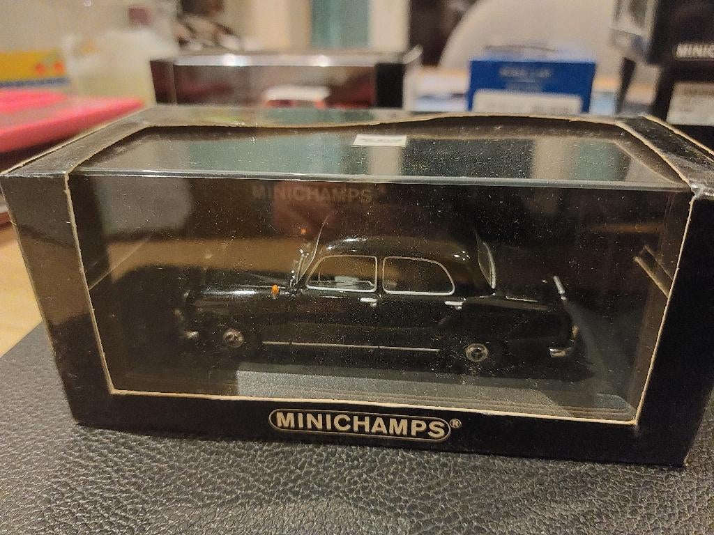 Minichamps Mercedes 180 1953-57 black, Ophalen of Verzenden, Nieuw, Auto, MiniChamps