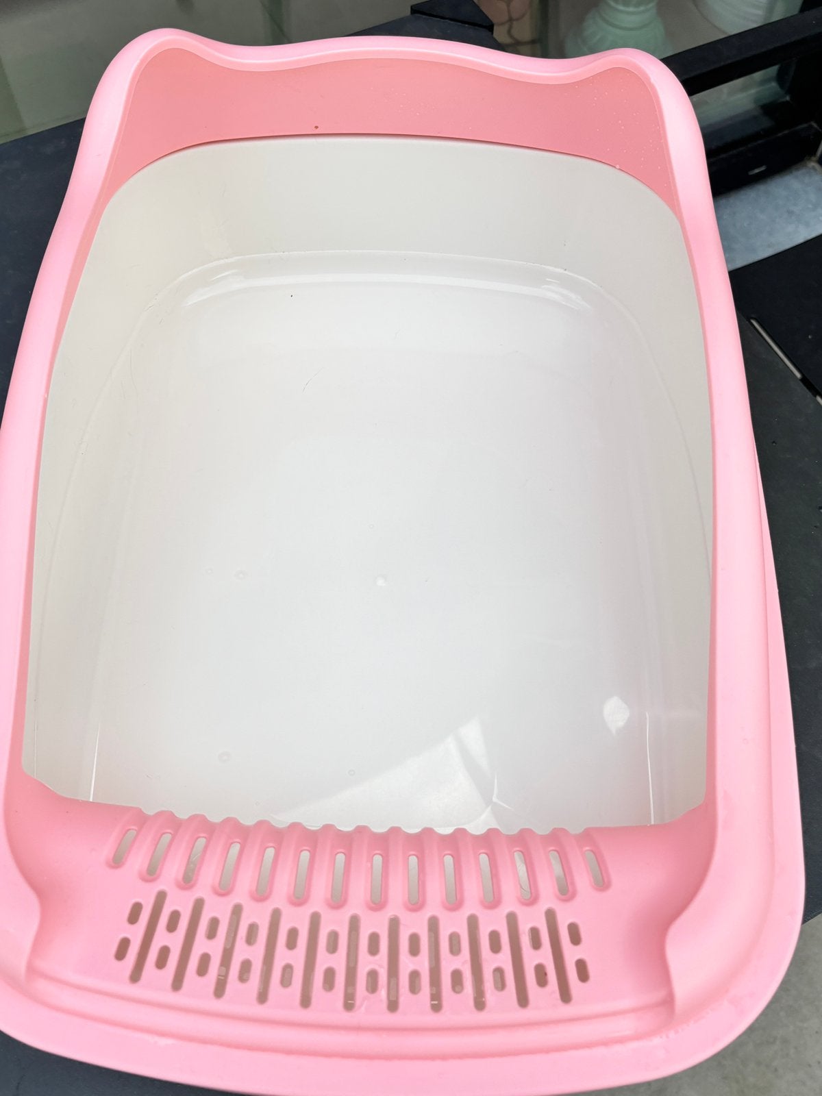 Roze kattenbak, Dieren en Toebehoren, Ophalen, Zo goed als nieuw, Open