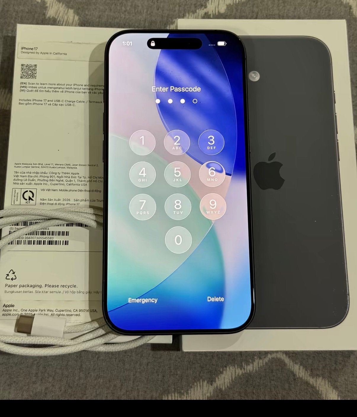 Iphone 17, Telecommunicatie, Overige modellen, Zwart, Zo goed als nieuw, Met simlock