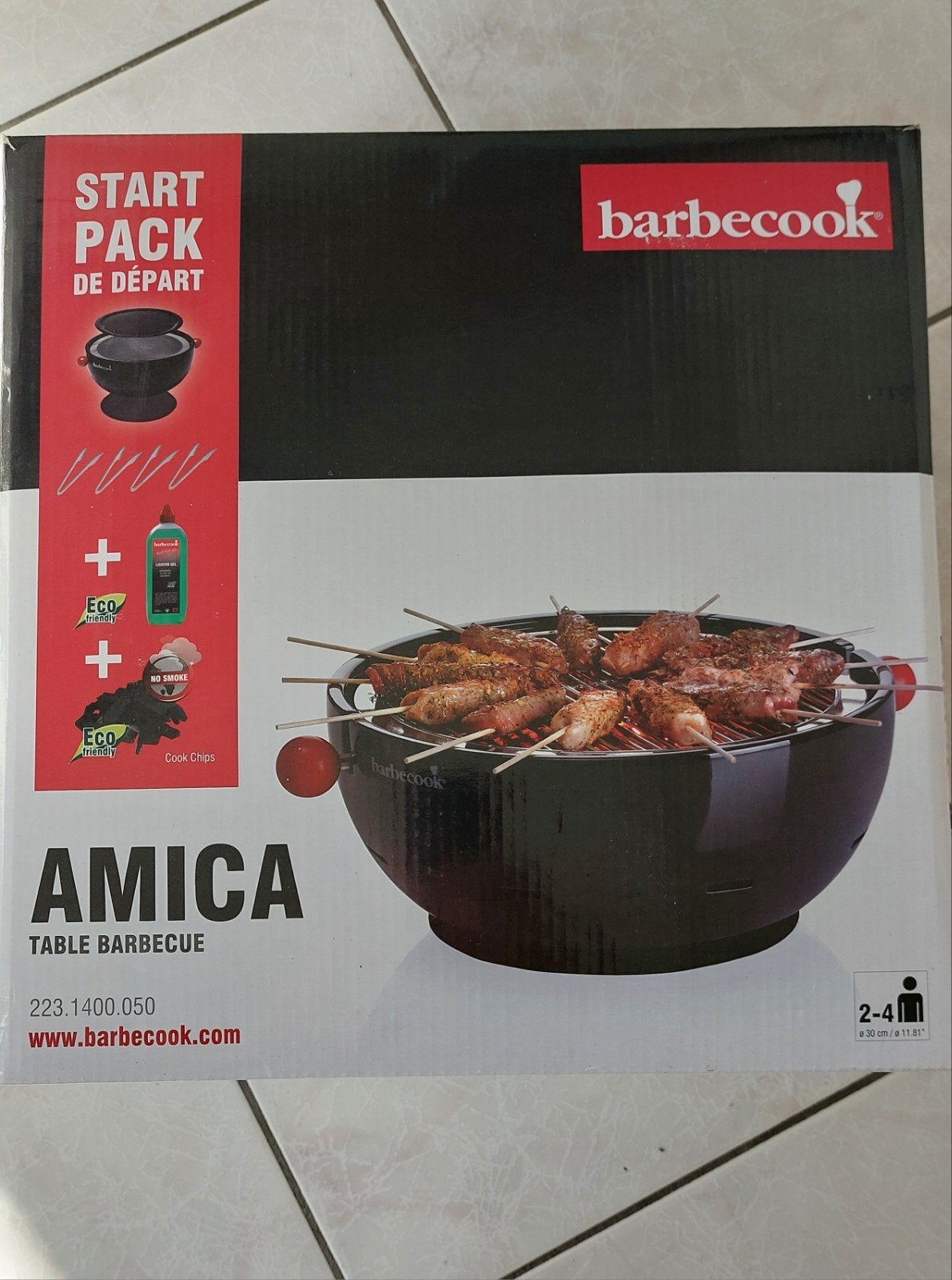 Barbecook Amica Tafelbarbecue, Tuin en Terras, Barbecue-accessoires, Ophalen, Zo goed als nieuw, Barbecook
