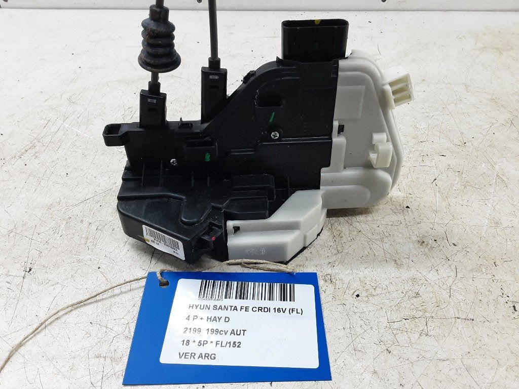 SERRURE DE PORTE ARRIÈRE GAUCHE Hyundai Santa Fe III (DM), Utilisé, Arrière, Hyundai