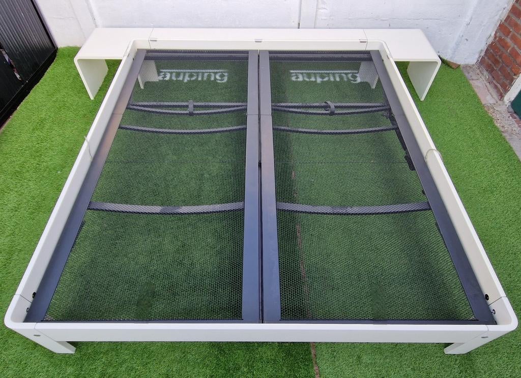 Auping Auronde Bed 180x200cm met Achterelement en Tafeltjes, Ophalen of Verzenden