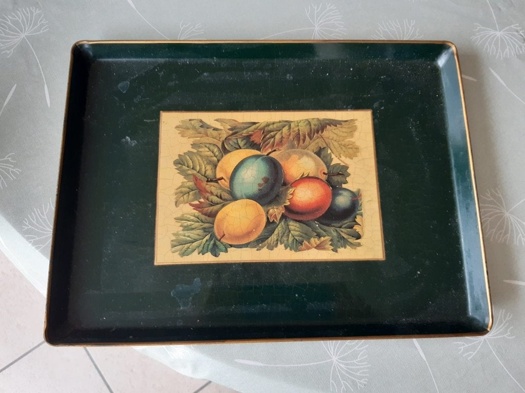 Petit plateau de service nature morte - tôle, Ophalen of Verzenden