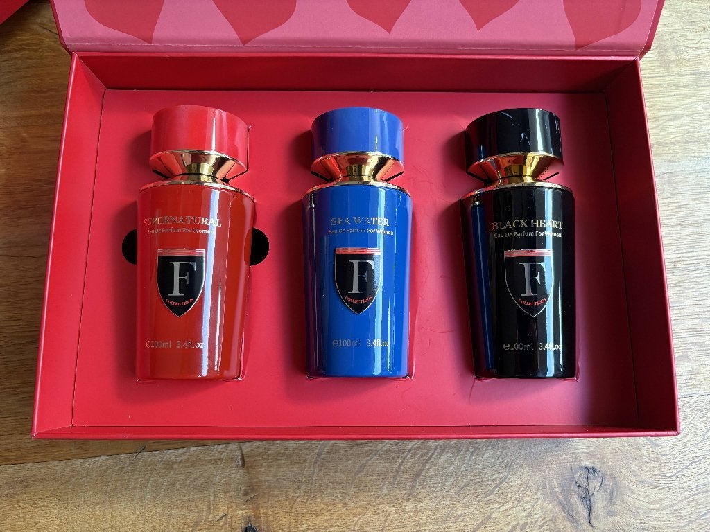 F collections set de parfums de luxe "INDOMABLE", Ferrari, Collections, Enlèvement ou Envoi, Neuf, Bouteille de parfum, Plein
