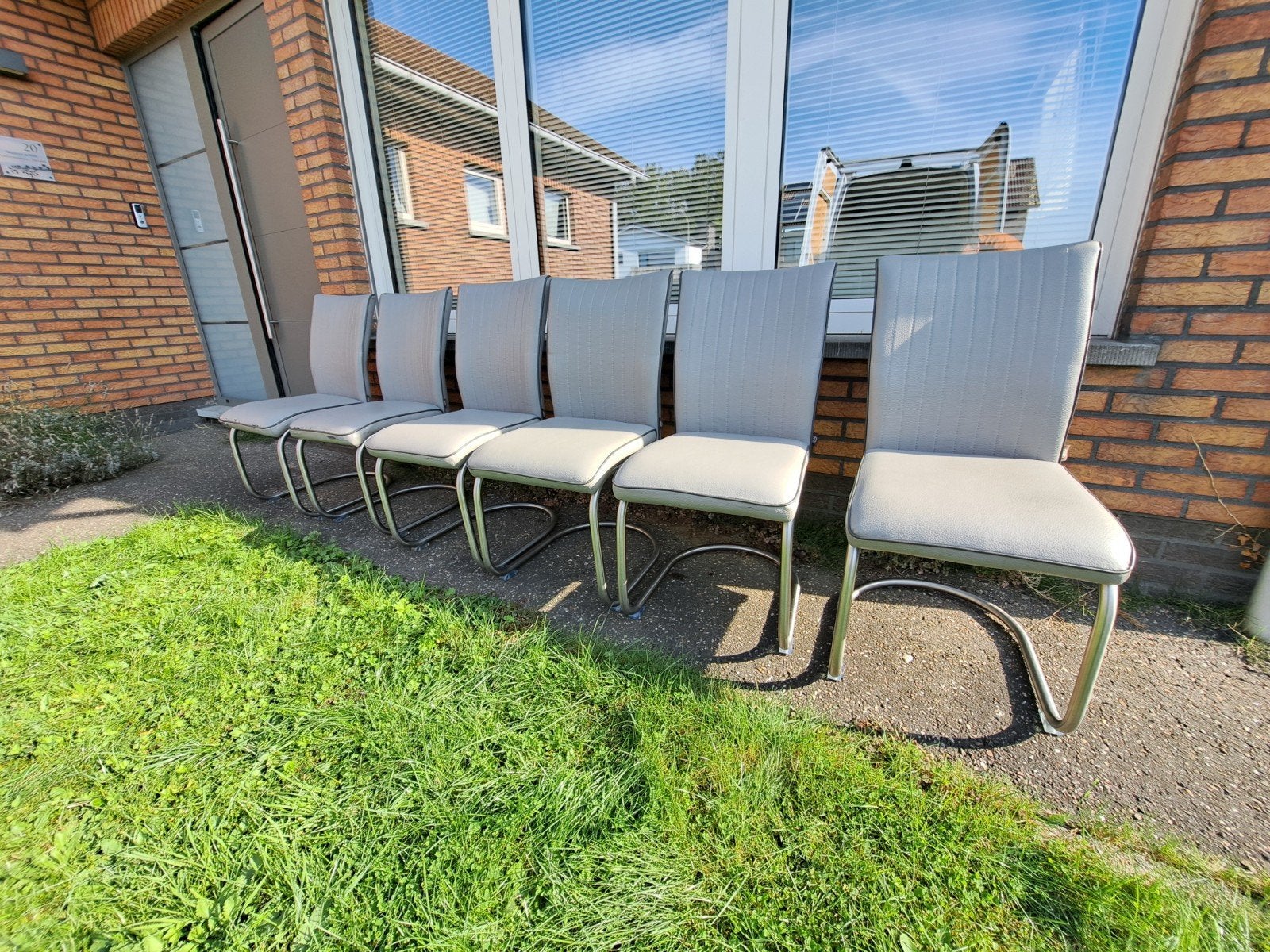 Ensemble de 6 chaises de salle à manger Henders & Hazel (gri, Gris, Enlèvement ou Envoi, Synthétique, H&s