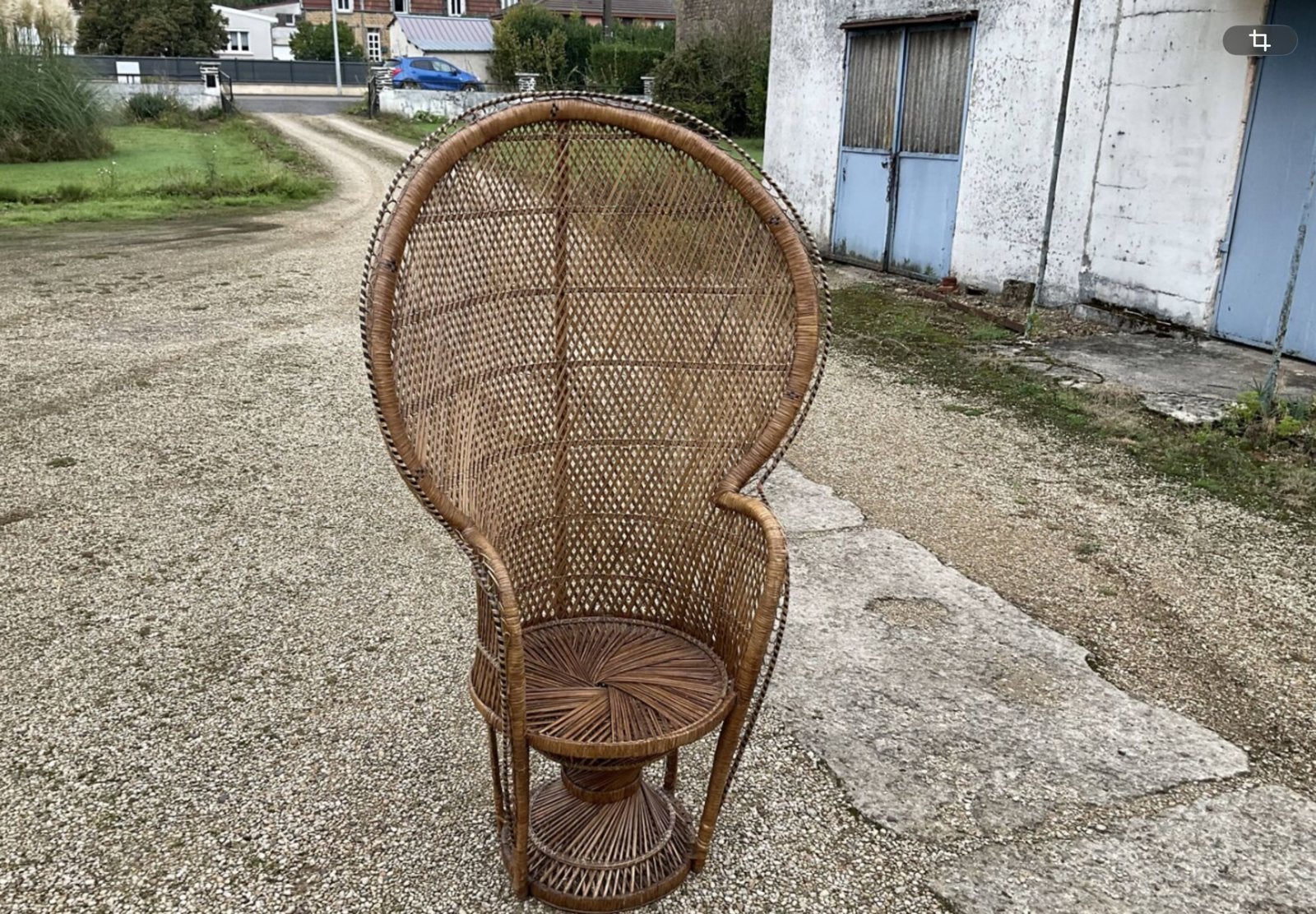 Fauteuil emmanuelle, Enlèvement, Utilisé, Osier ou Rotin, Vintage