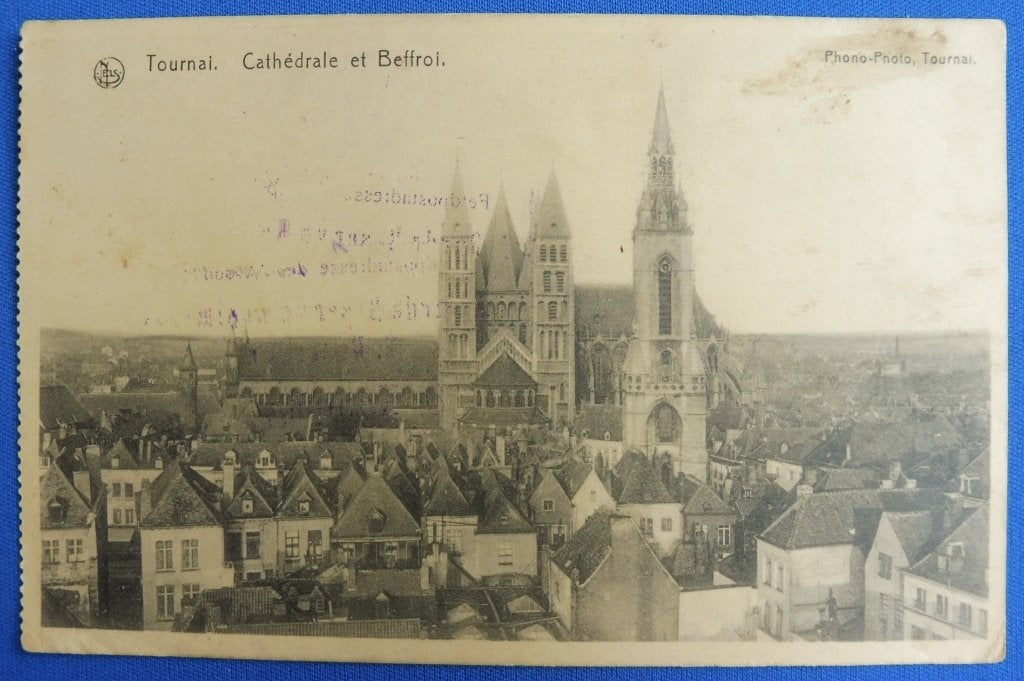 WO1 Feldpostkaart Tournai 1. Garde-Reserve-Regiment 1917 (C), Verzamelen, Militaria | Algemeen, Verzenden, Landmacht, Overige typen