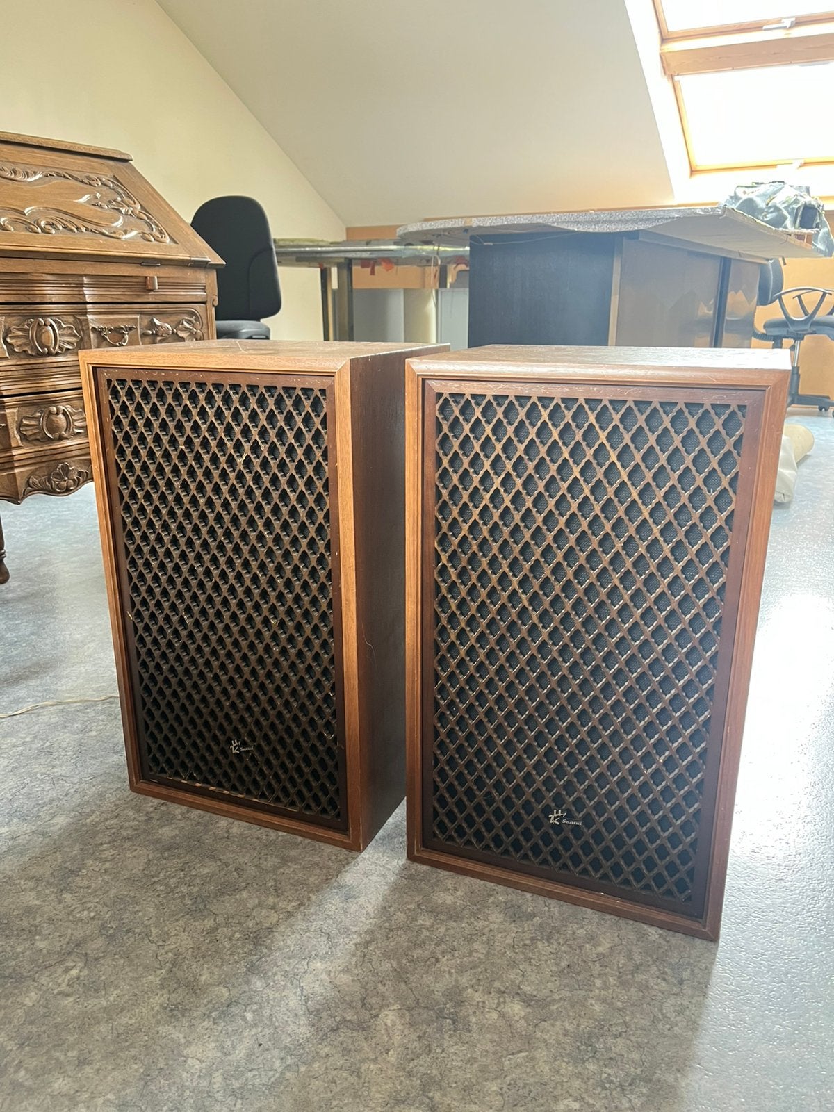 SANSUI SP-150 2set speakers, Audio, Tv en Foto, Luidsprekerboxen, Ophalen, Zo goed als nieuw
