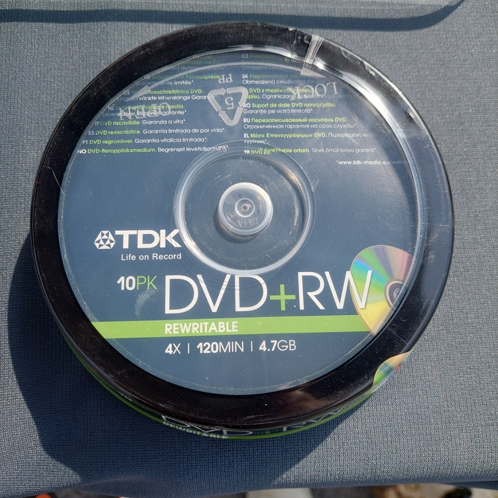 TDK DVD+RW Cakebox 1-4x 10pk, Computers en Software, Beschrijfbare discs, Ophalen of Verzenden, Dvd, TDK