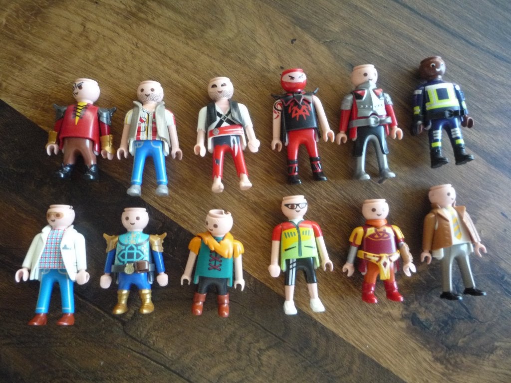 Playmobil poppetjes zonder kapsel, Kinderen en Baby's, Ophalen of Verzenden, Gebruikt, Losse onderdelen, Overige typen