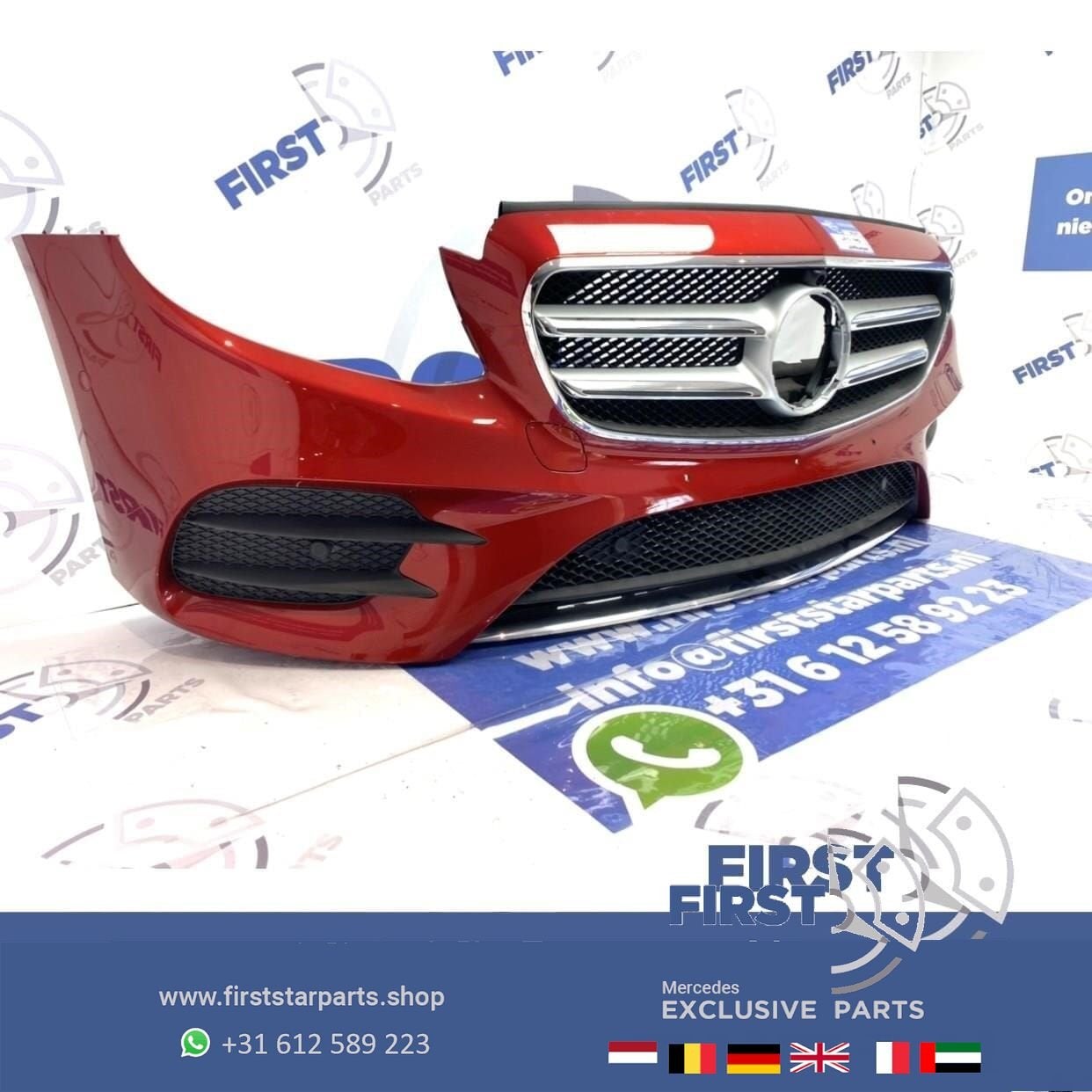 W213 AMG LINE VOORBUMPER COMPLEET + GRIL Mercedes E Klasse R, Auto-onderdelen, Gebruikt, -, Voor, Ophalen of Verzenden
