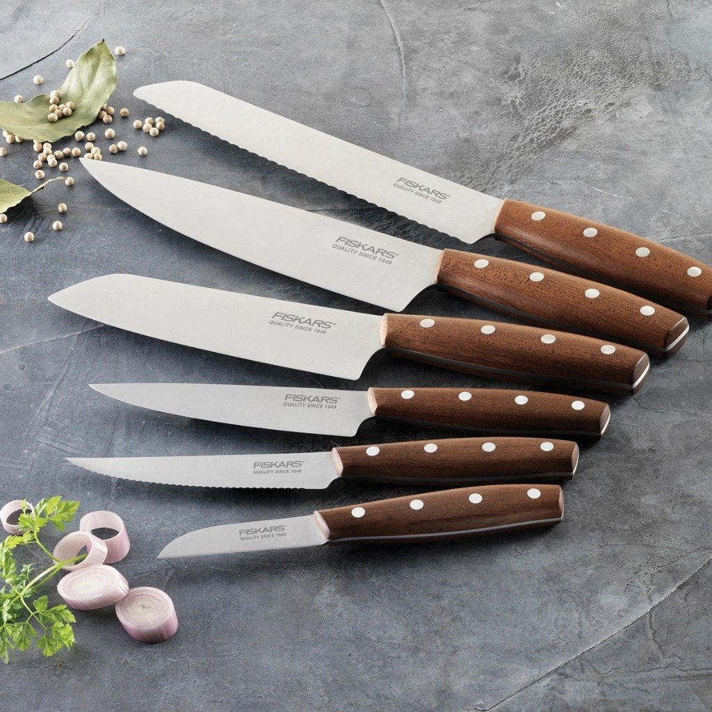 Fiskars Norr Koksmes 20cm | Nieuw in geschenkverpakking, Ophalen of Verzenden, Nieuw, Overige materialen, Los bestek