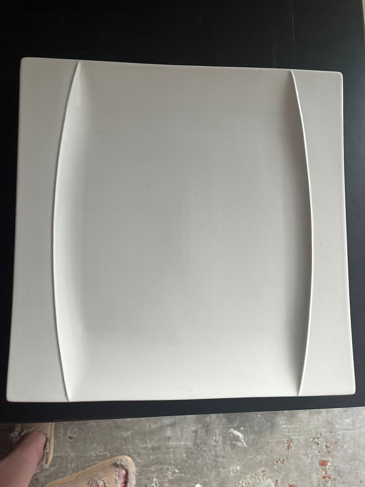 Grote witte vierkante borden 30x30 cm, Huis en Inrichting, Ophalen, Steen/keramiek, Wit, Overige merken