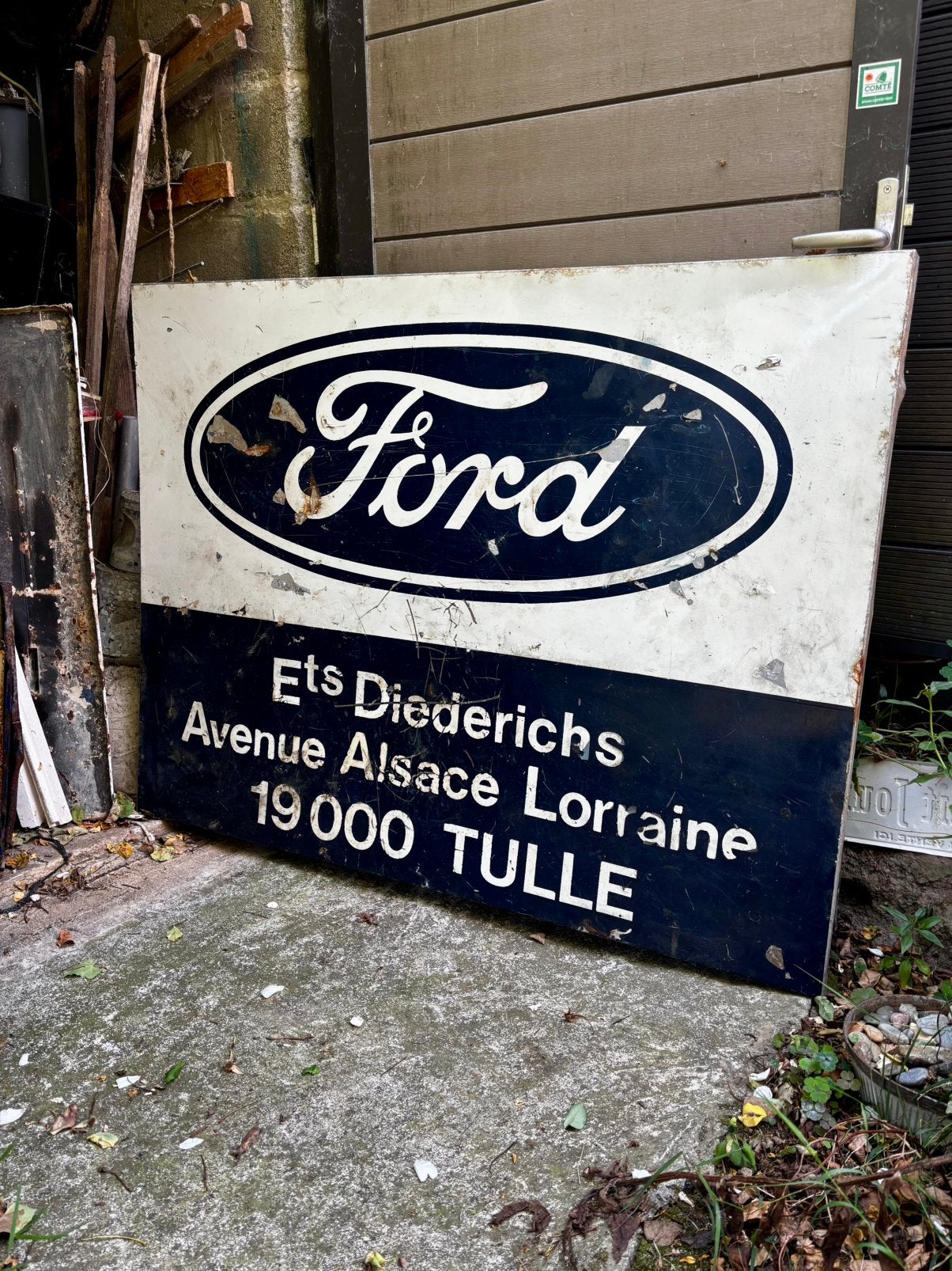 Grande plaque Ford publicitaire, Enlèvement, Comme neuf
