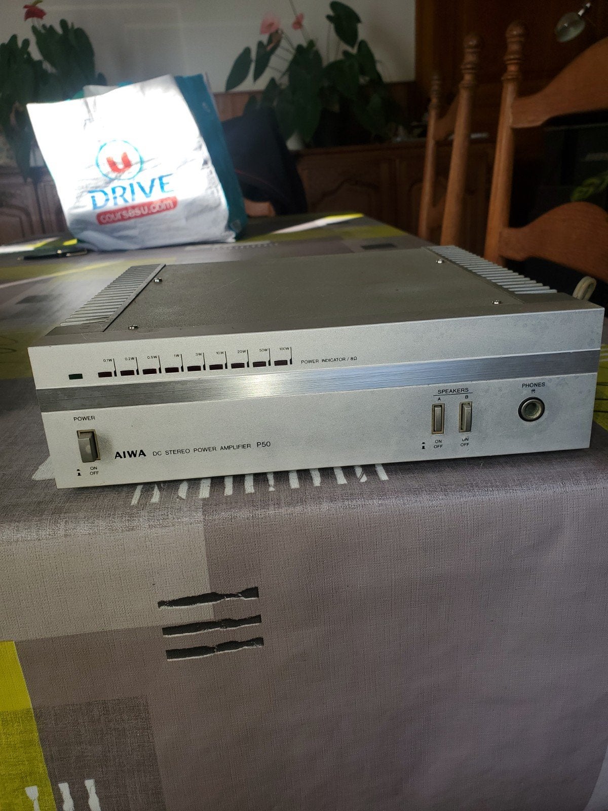 ampli Aiwa P50, Verzenden, Gebruikt