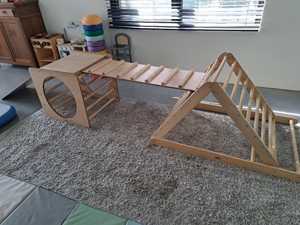Klimrek combinatie, Kinderen en Baby's, Ophalen, Gebruikt, Hout
