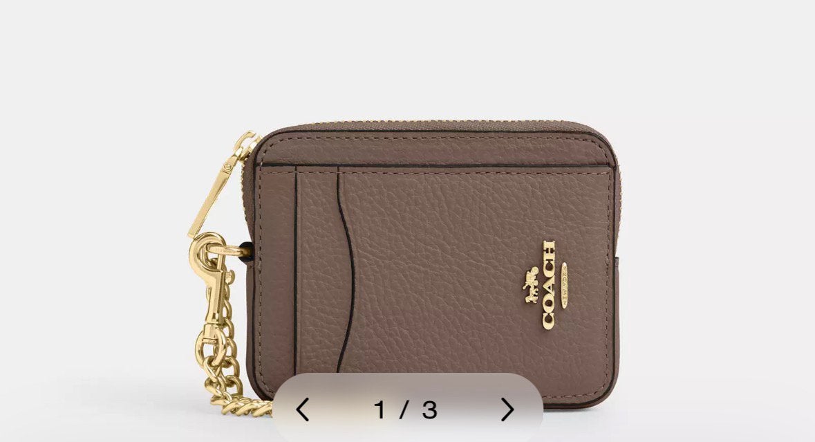 Coach portemonee, Handtassen en Accessoires, Portemonnees, Bruin, Nieuw, Leder, Ophalen