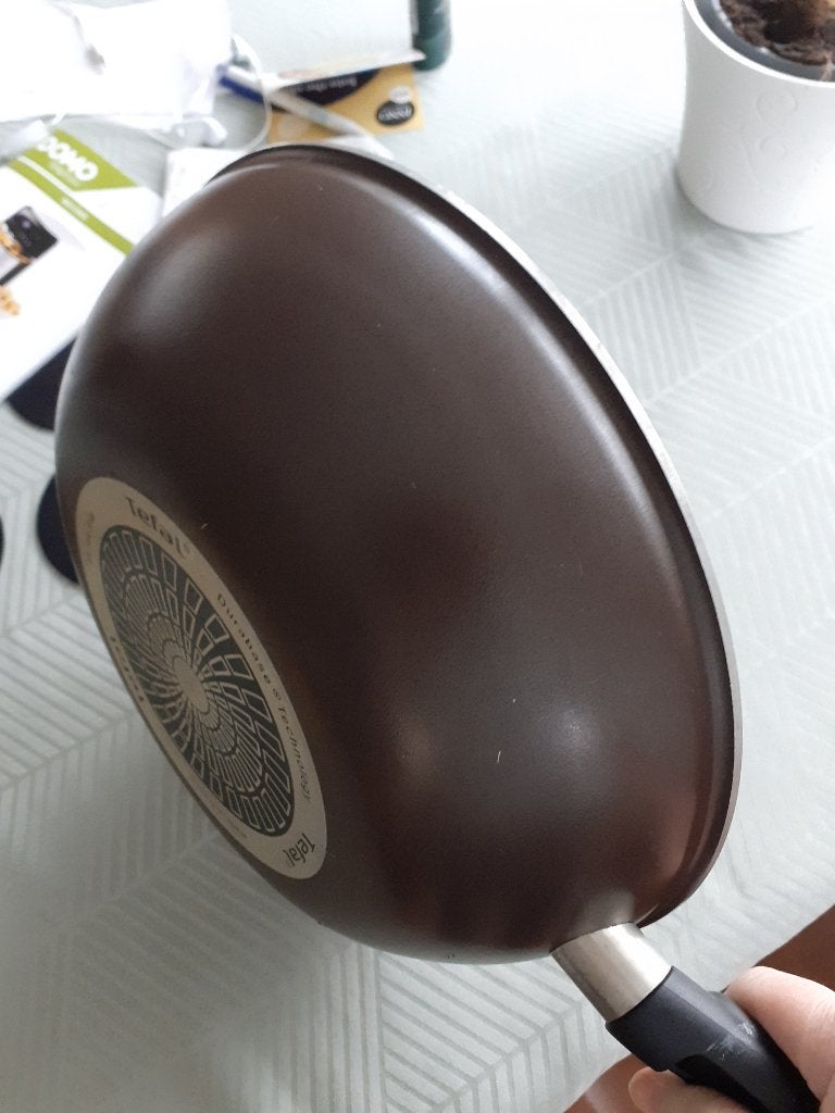 Poêle à wok Tefal 29 cm - pas pour induction, Revêtement antiadhésif, Tefal, Comme neuf, Enlèvement