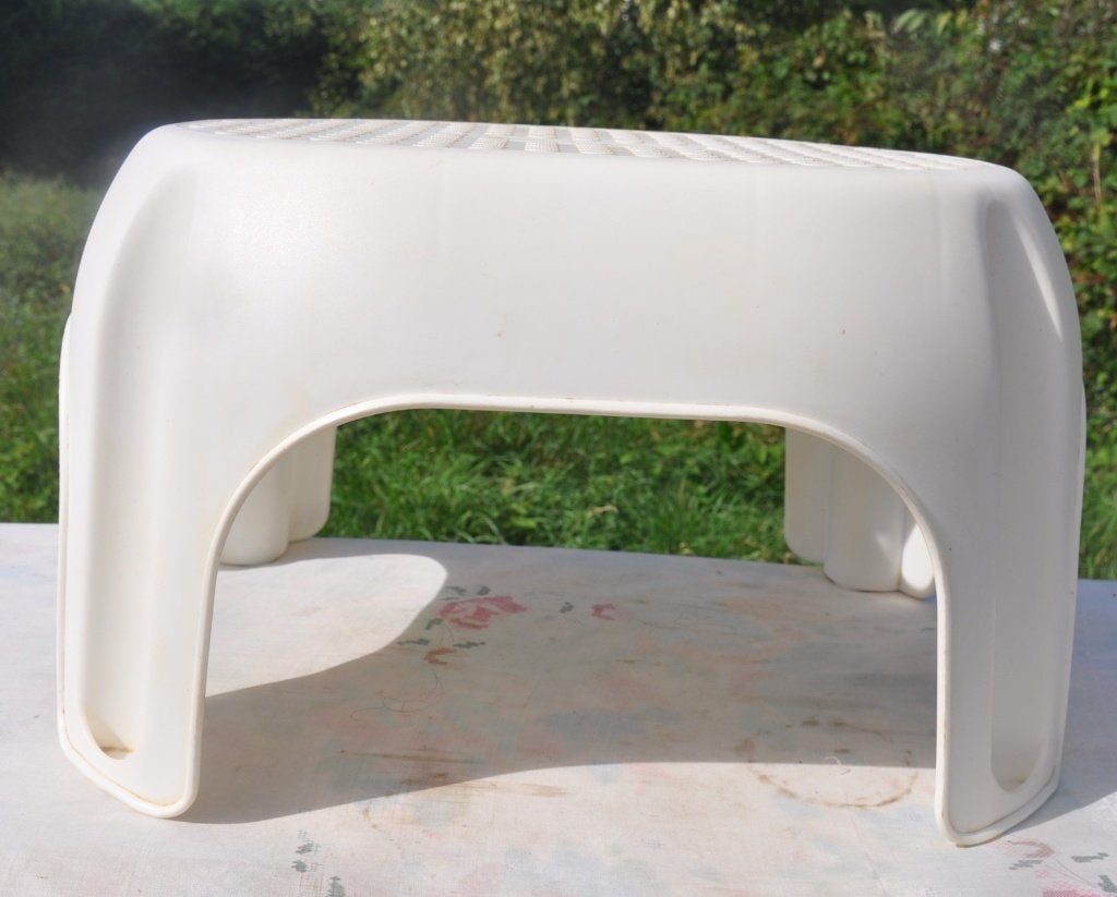 marche pied en plastique blanc, Comme neuf, Blanc, Autres styles, Plastique