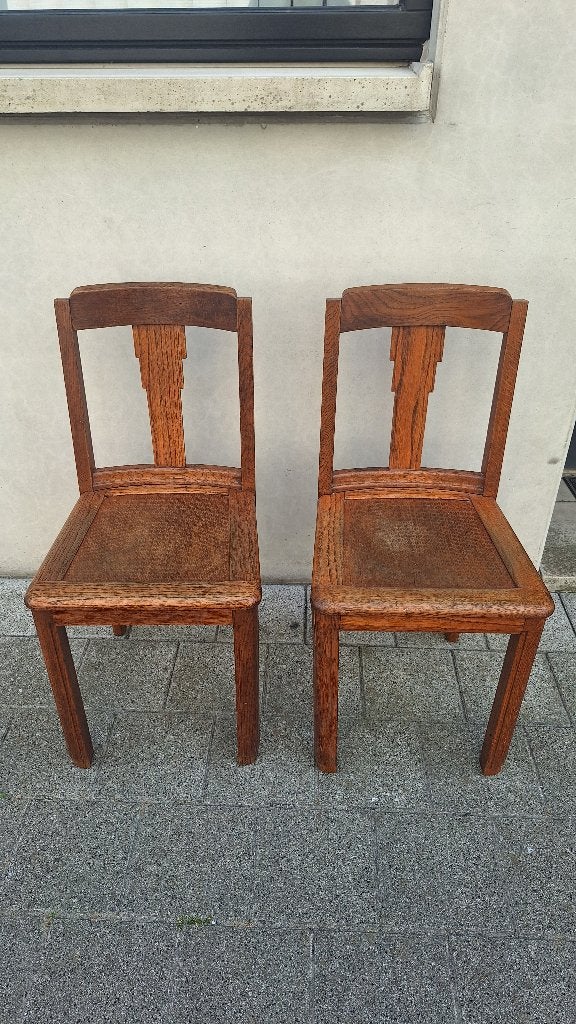 Set van 6 authentieke houten caféstoelen - Luterma, Ophalen