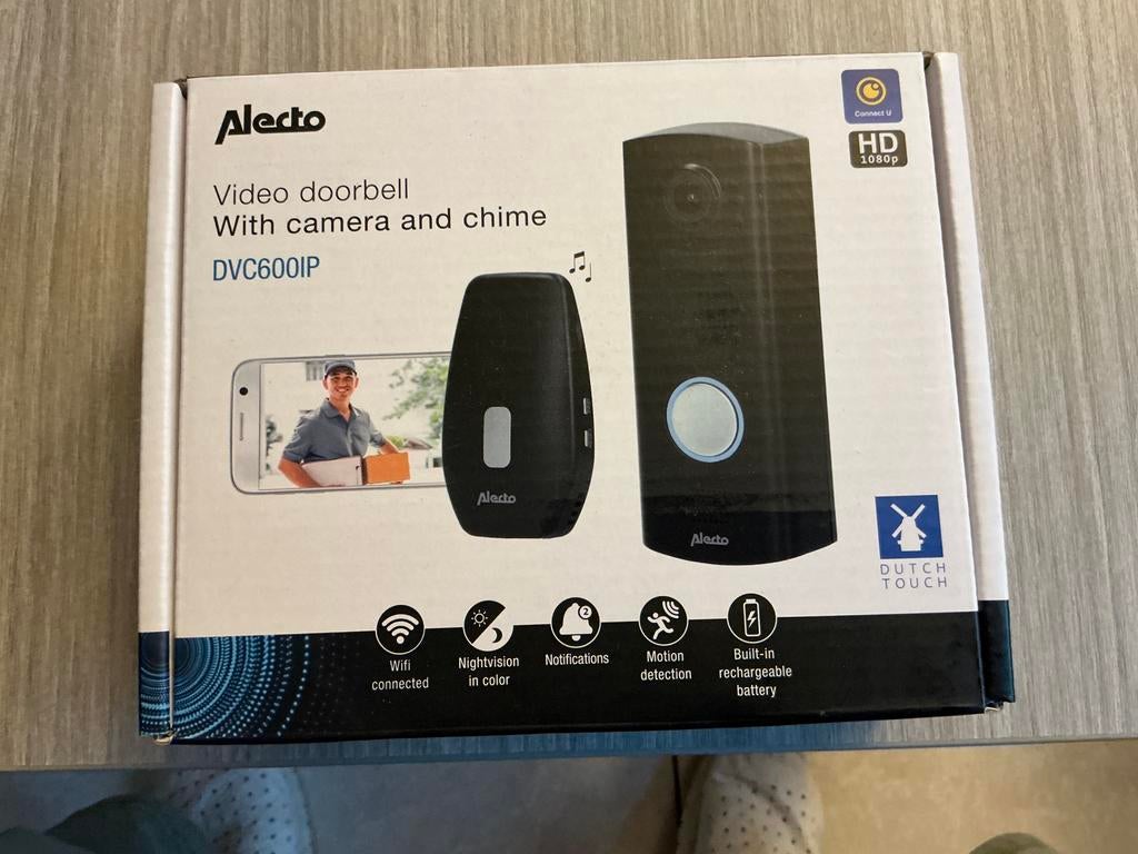 Sonnette vidéo Aleco avec caméra, son et mouvement, Enlèvement, Comme neuf