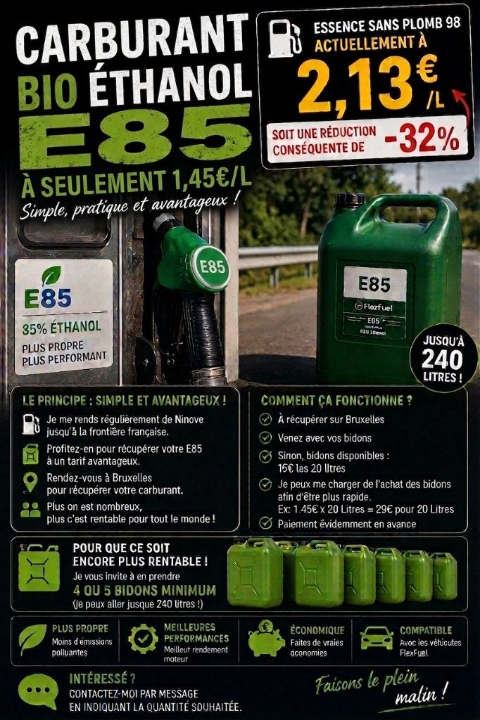 Te koop FUEL PETROL Superethanol-E85, Ophalen, Nieuw, Overige automerken