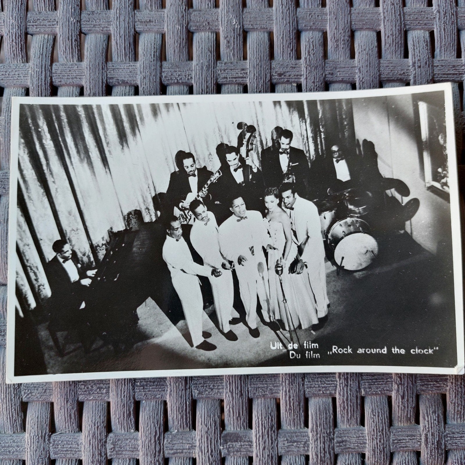 oude fotokaart : uit de film Rock around the clock, Verzamelen, Ophalen of Verzenden