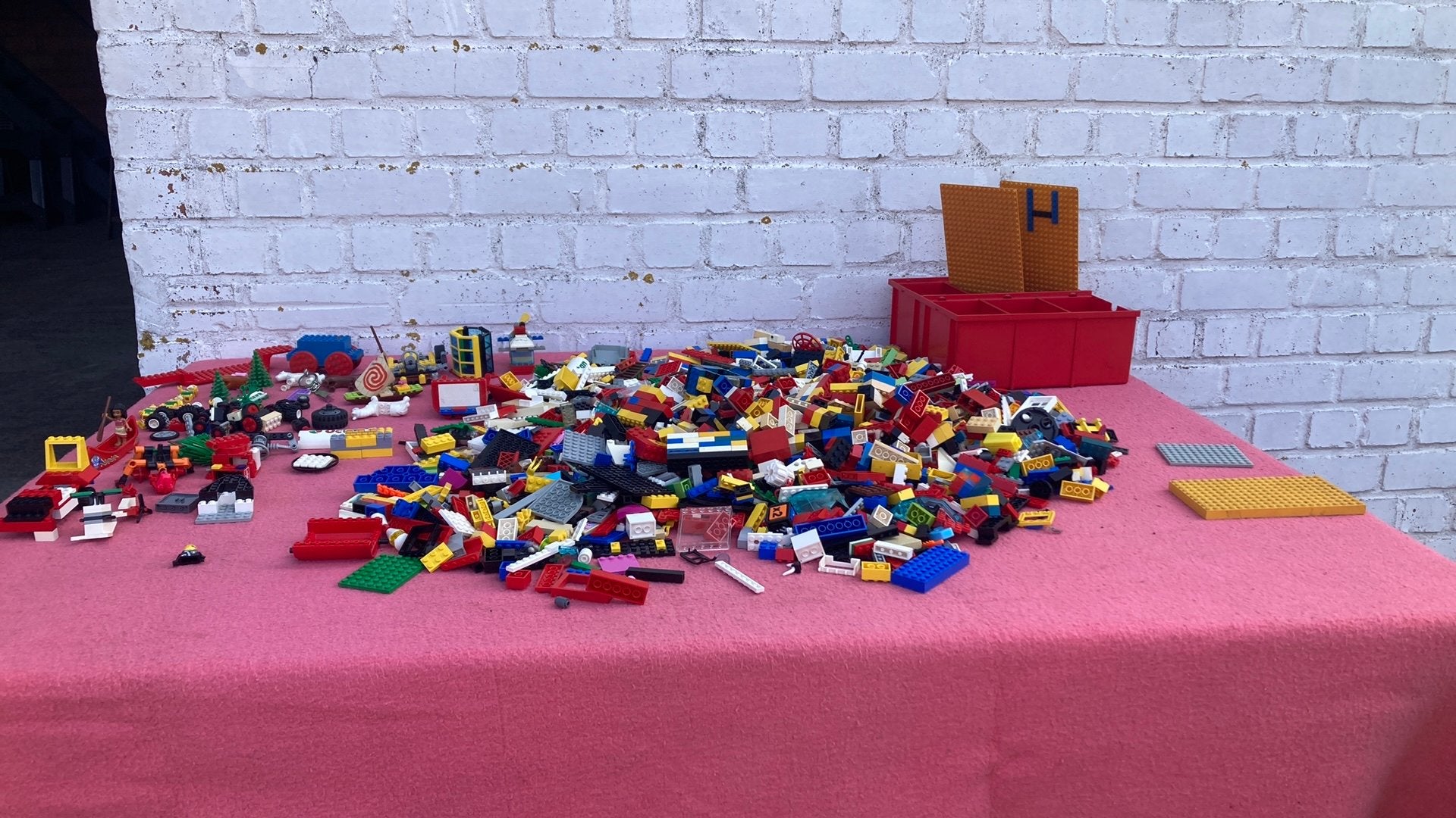 Lego blokken en platen, Ophalen, Zo goed als nieuw