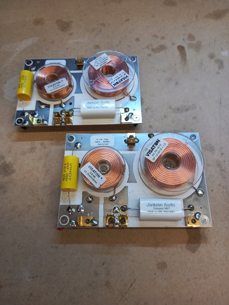 ensemble filtre à 2 voies 3000hz - 8ohm - 12db/octave - d'oc, Autres marques, Enlèvement ou Envoi, Bass-reflex, Utilisé