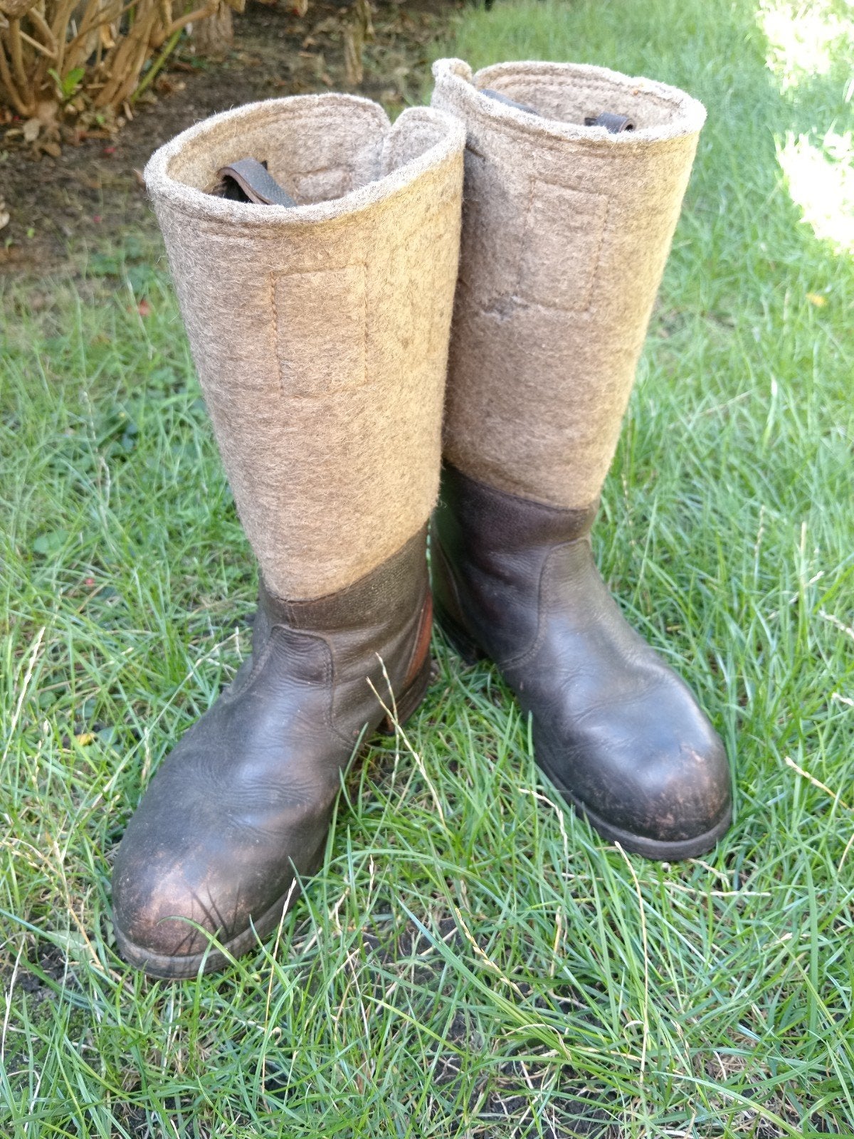 Bottes d’hiver allemandes originales de la Seconde Guerre mo, Enlèvement ou Envoi, Armée de terre, Vêtements ou Chaussures