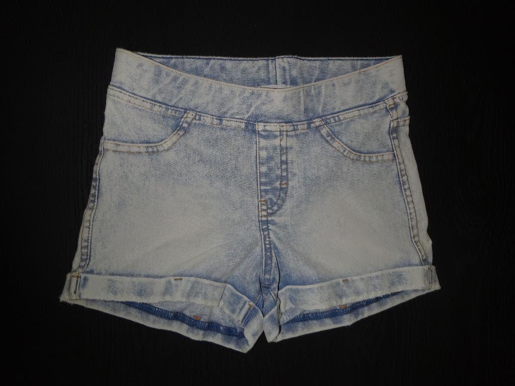 Korte broek jeans short maat 134 H & M 3 + 1 gratis, Pantalon, Enlèvement ou Envoi, Utilisé, H & M